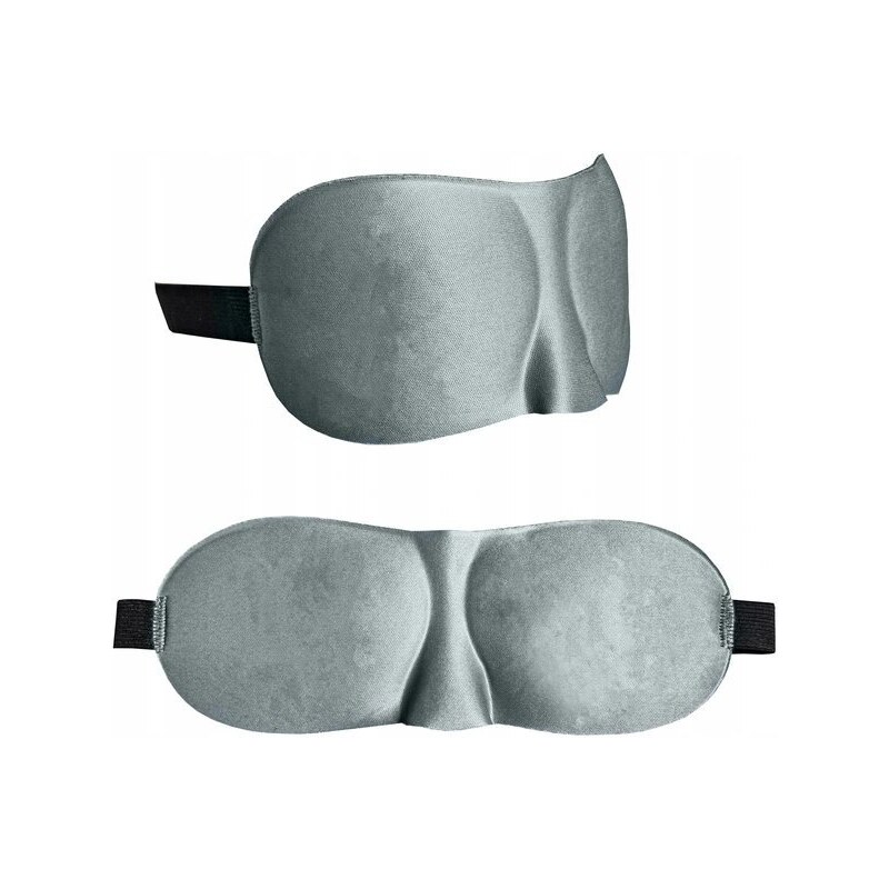 Trizand Cestovní sada 3D maska na spaní šedá