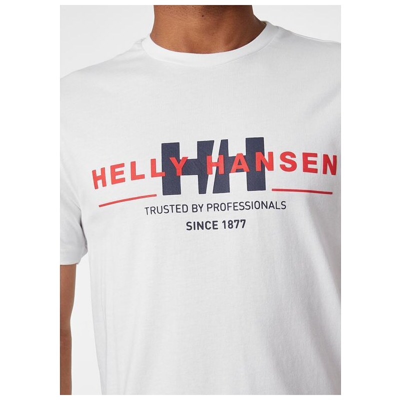 Pánské triko HELLY HANSEN RWB GRAPHIC T-SHIRT 001 WHITE