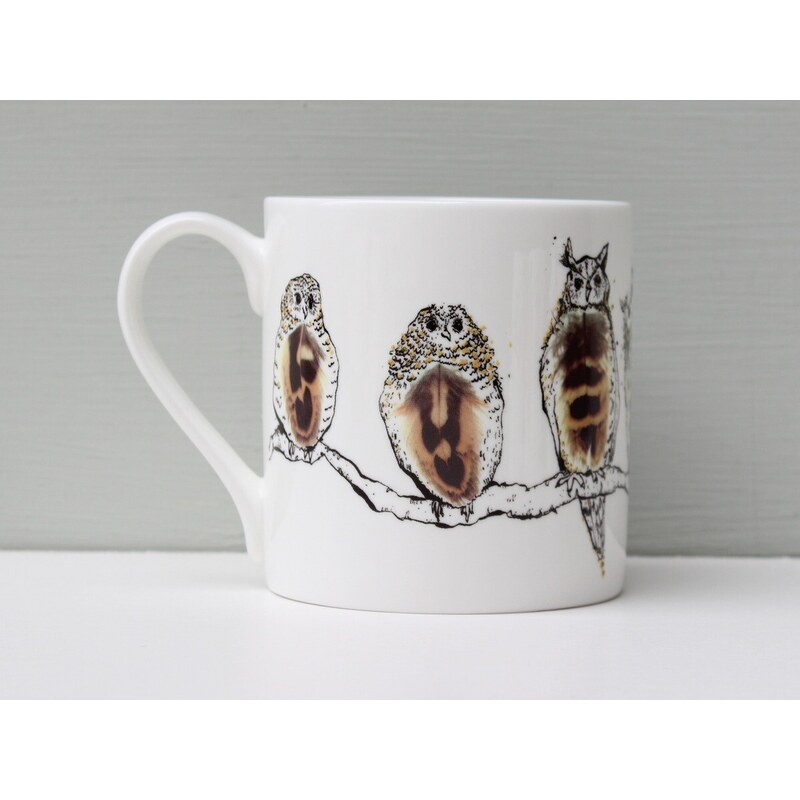 Anna Wright UK Porcelánový hrnek Twitawoo Owl 350ml