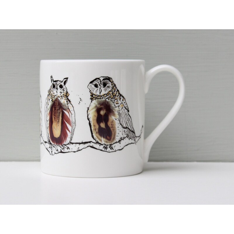 Anna Wright UK Porcelánový hrnek Twitawoo Owl 350ml