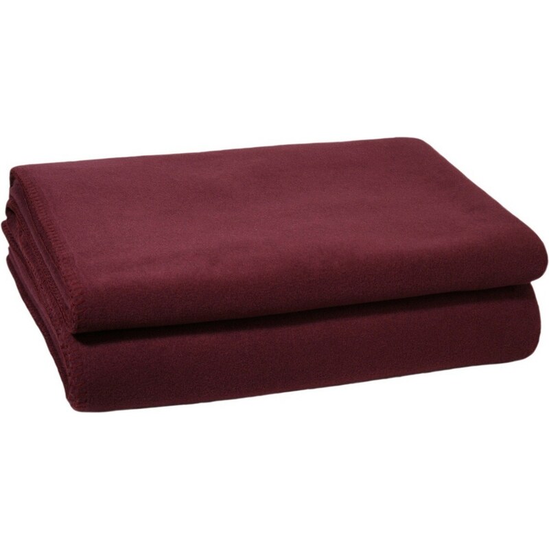 Zoeppritz Německo Přehoz na postel Soft-Fleece wine 180x220