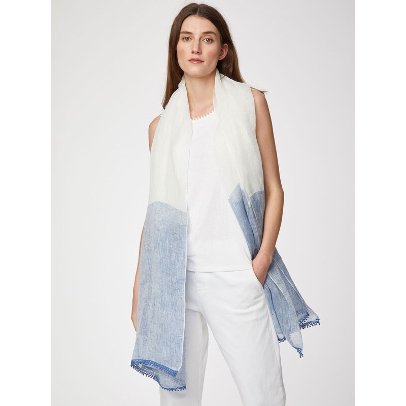 Thought Fashion UK Konopný šátek Zanetta Hemp marine 48511890