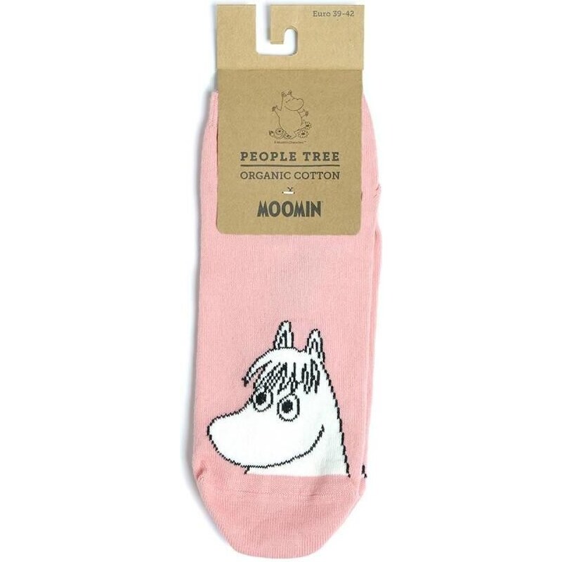 VNS Organic socks Moomin Trainer kotníkové ponožky 35-38 pink