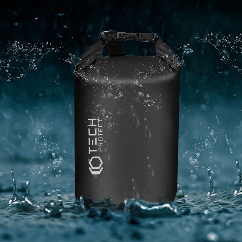 Plážová taška - Tech-Protect, Waterproof Bag Black
