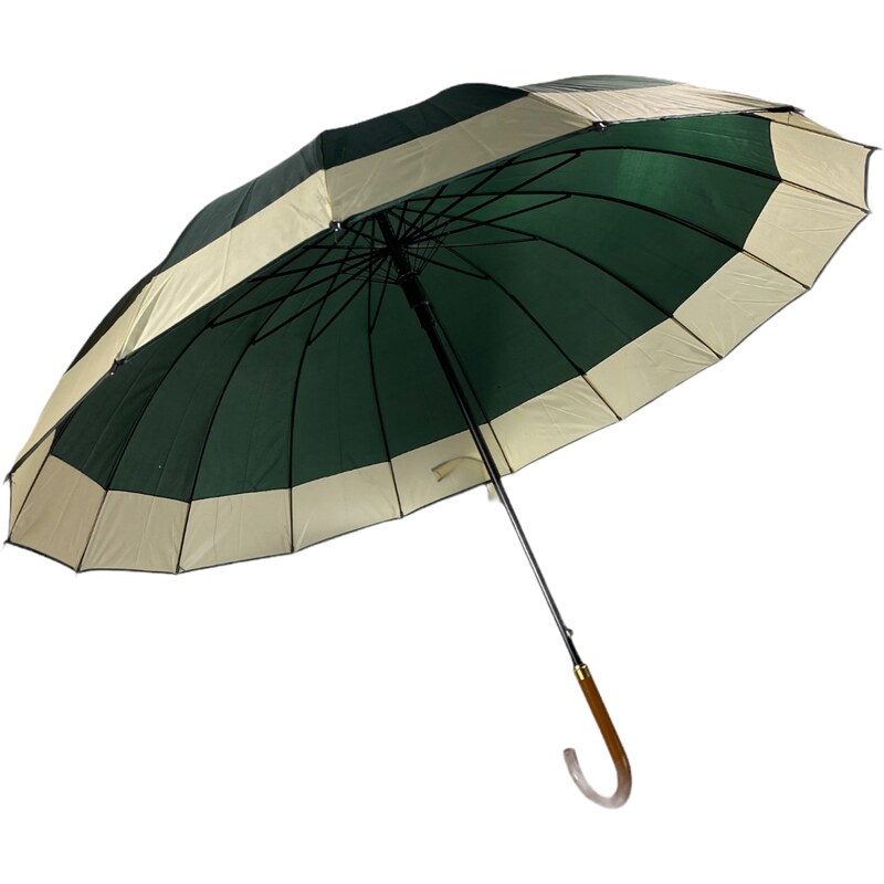 Swifts Holový deštník s béžovým okrajem zelená 1102