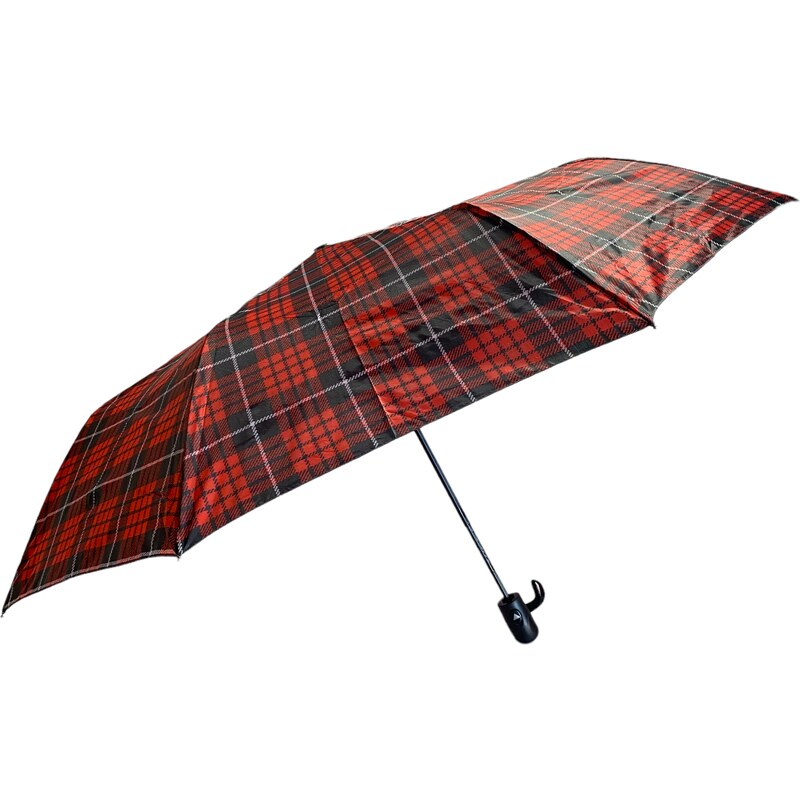 Swifts Kostkovaný skládací deštník červená 1114