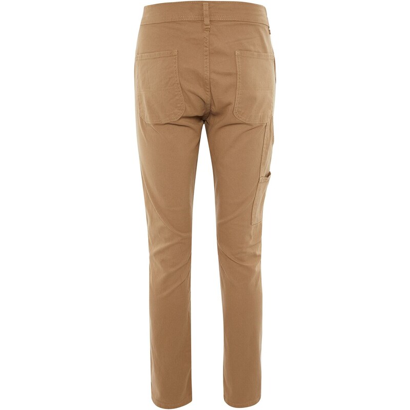 Trendyol Camel Men's Regular Fit Cutout Trousers with Pockets at the Back