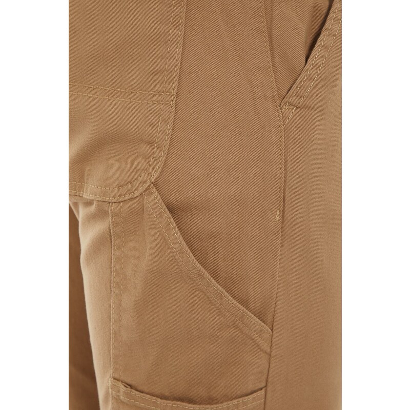 Trendyol Camel Men's Regular Fit Cutout Trousers with Pockets at the Back