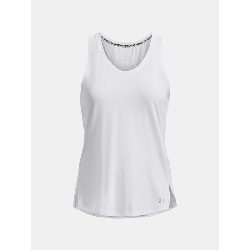 Under Armour Tílko UA IsoChill Run Laser Tank-WHT - Dámské