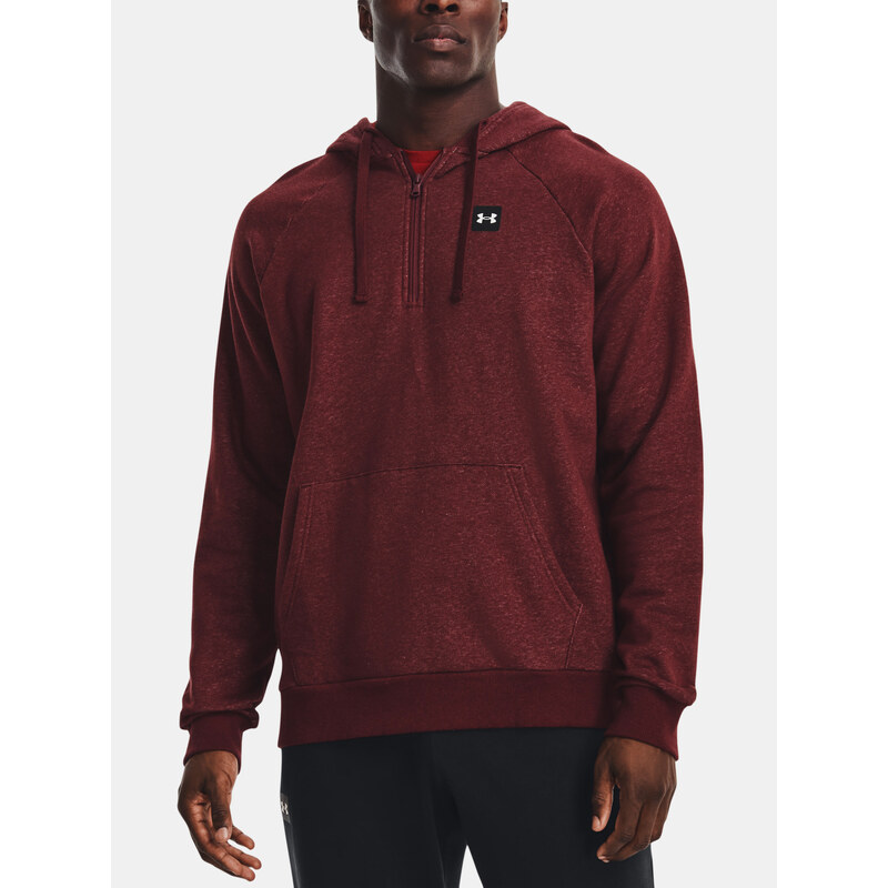 Under Armour MMikina UA Rival Fleece 1/2 Zip HD-RED - Pánské