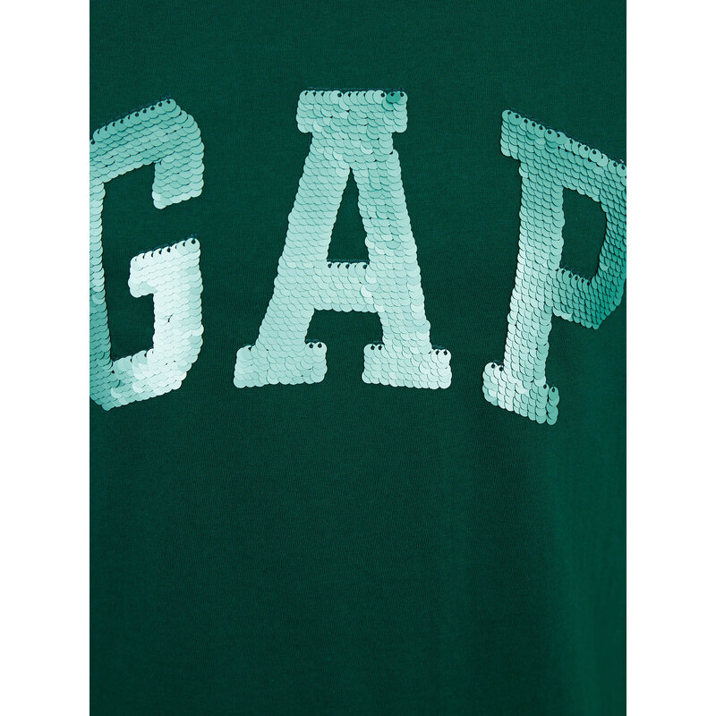 GAP Dětské tričko organic s flitrovým logem - Holky