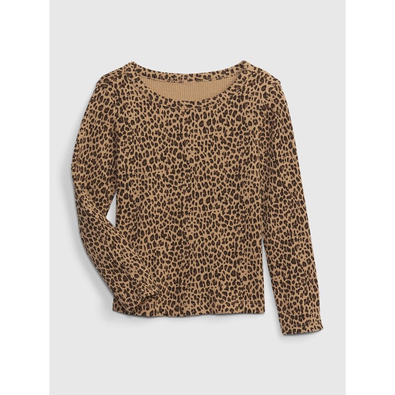 GAP Dětské tričko vzor leopard - Holky