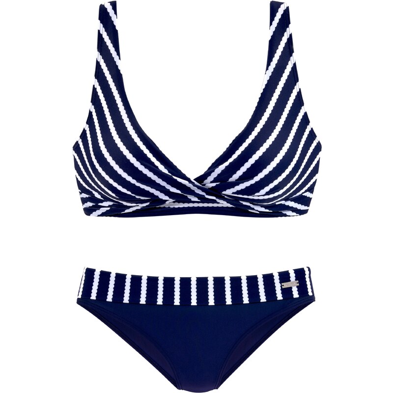 LASCANA Bikiny námořnická modř / bílá 74282273