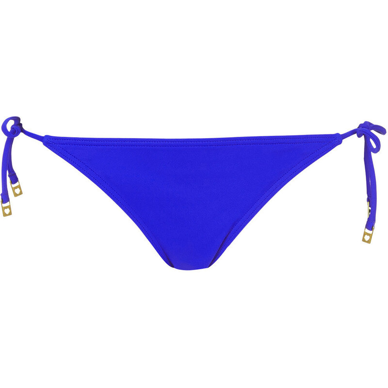 Topshop Deep Blue Tie-Side Bikini Bottoms