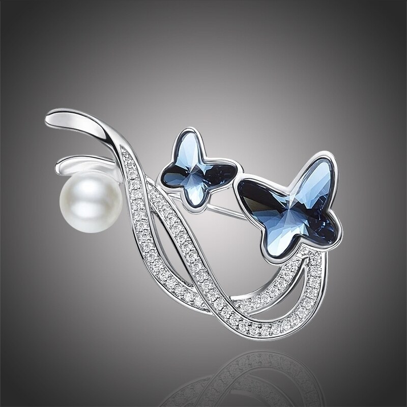 Éternelle Brož Swarovski Elements Stacey - motýl 62924013