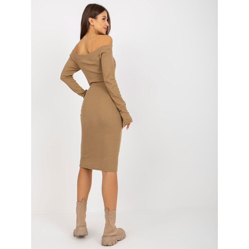 City Donna Dress-EM-SK-674.26P-dark beige
