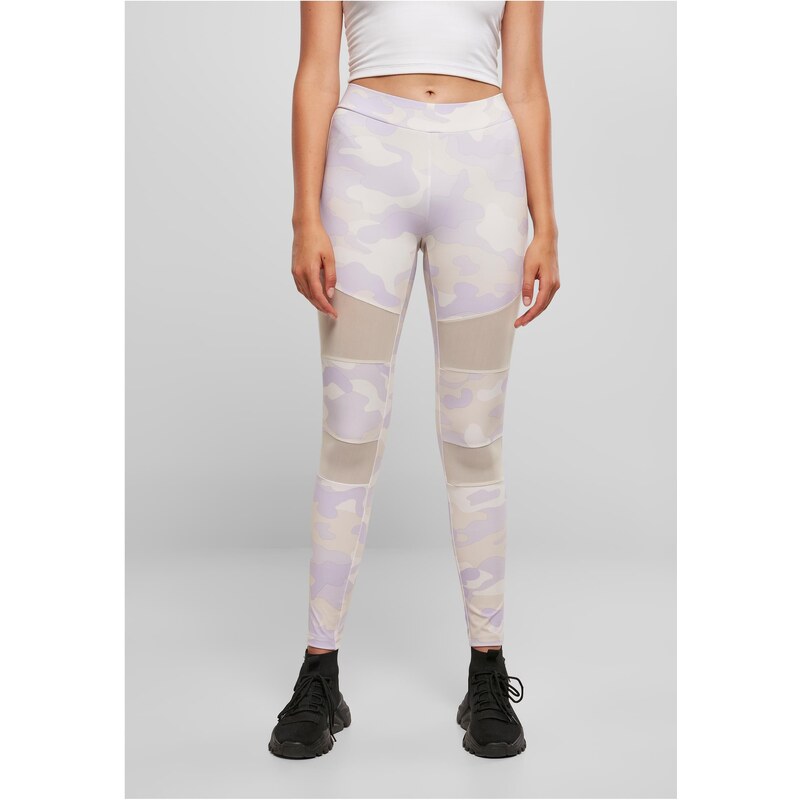 Urban Classics Dámské legíny Camo Tech Mesh lilaccamo