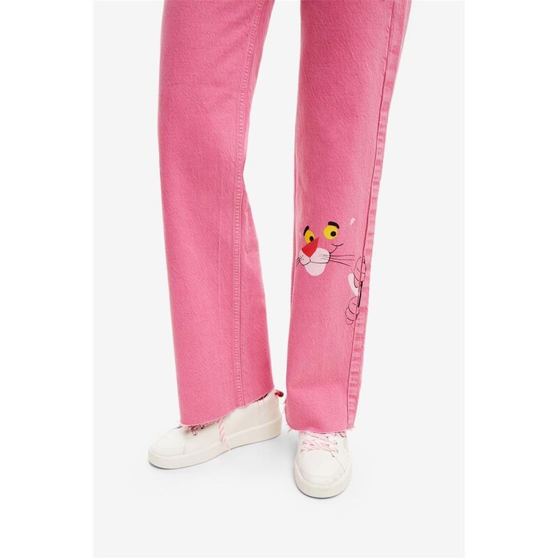 jeansy Desigual Pink Pink Panther turosa