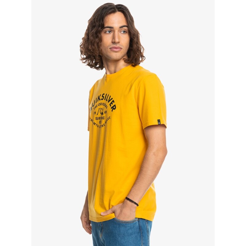 Quiksilver Scripttalkfront m tees Yellow