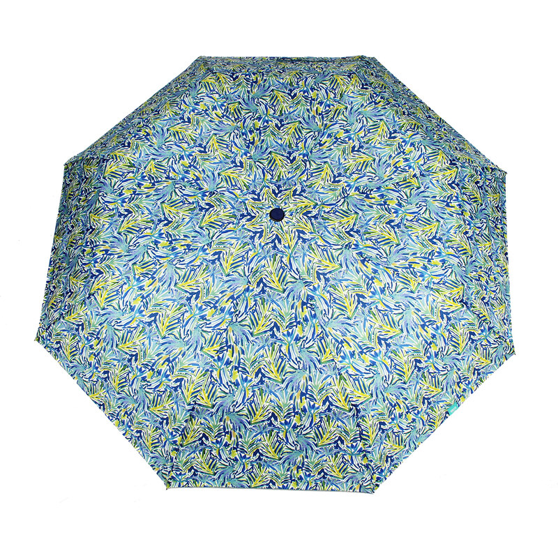 Perletti Dámský skládací deštník manuální "Květiny abstraktní malba"