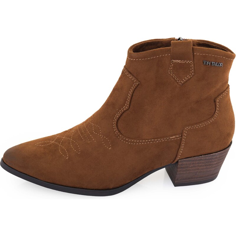 Dámské boty Tom Tailor Stiefelette Damen Cognac