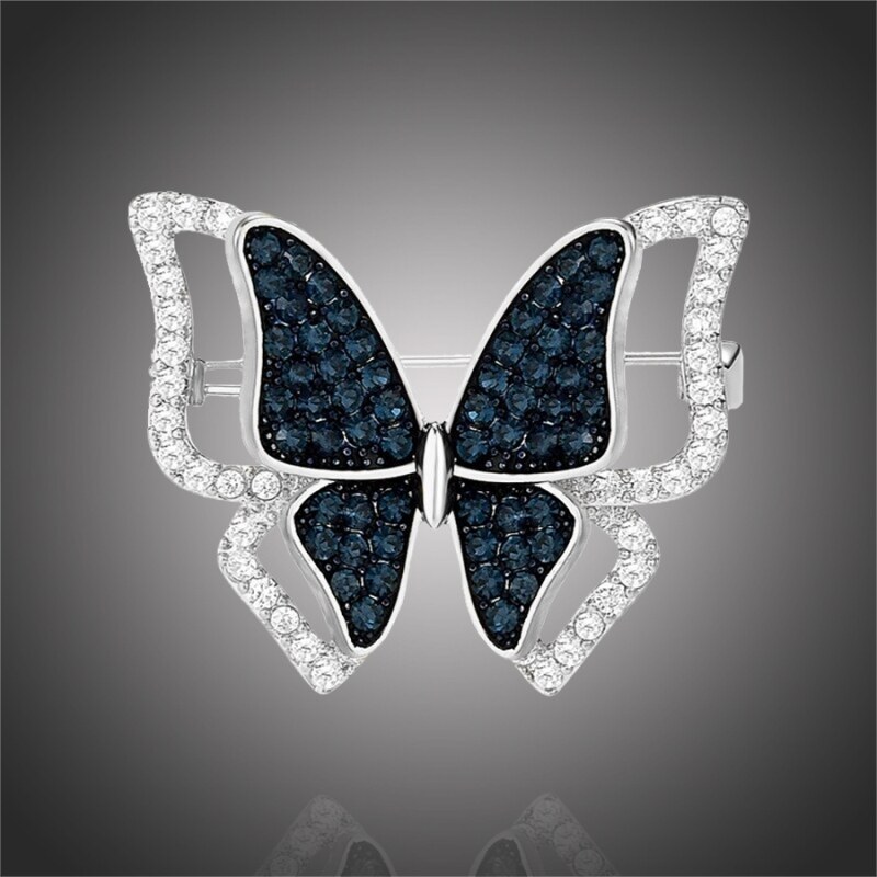 Éternelle Luxusní brož se zirkony Crystal Butterfly - motýl 73616942