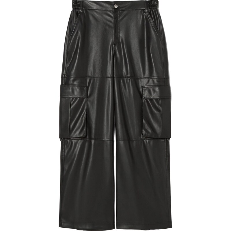 Bershka Kalhoty černá