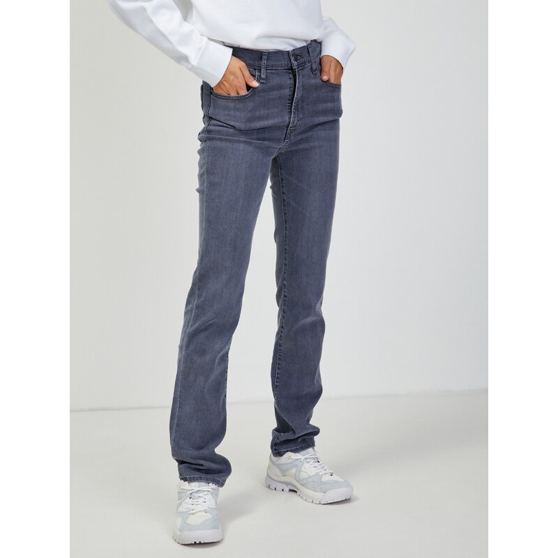 Levi's Šedé dámské straight džíny Levi's 724 - Dámské