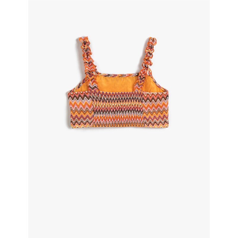 Koton Crop Top Strap Gipe Detail