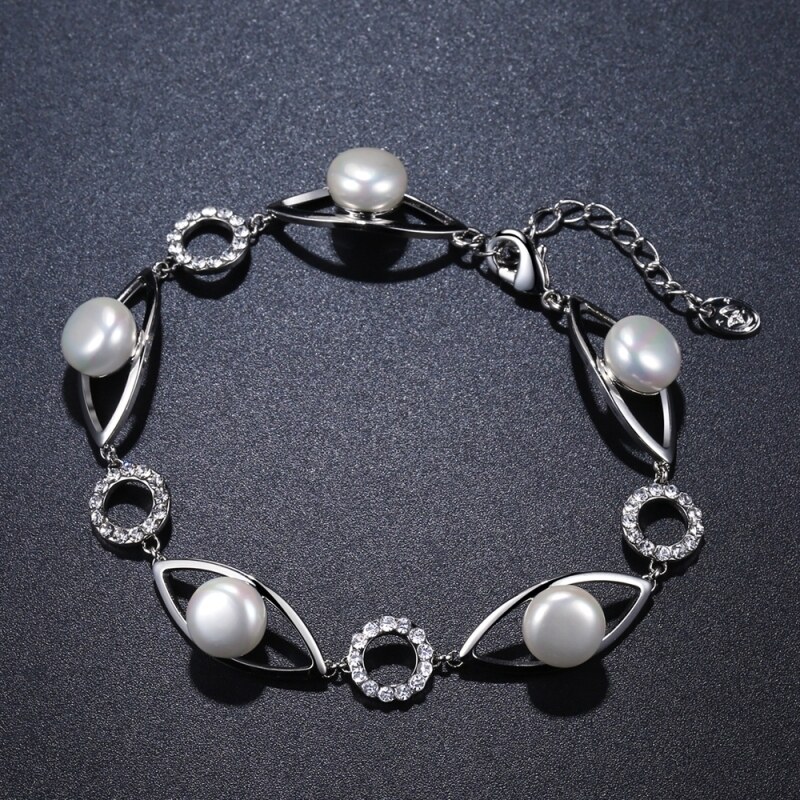 Victoria Filippi Perlový náramek se sladkovodní perlou a zirkony Moises