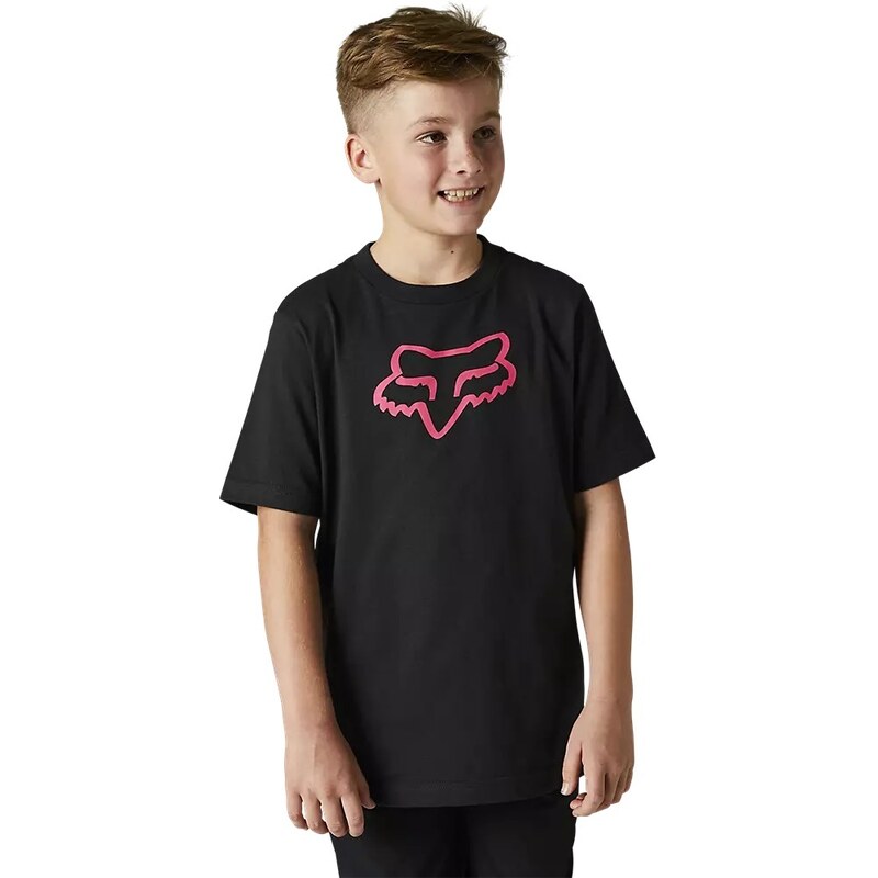 Dětské tričko Fox Youth Legacy Ss Tee M černá/růžová