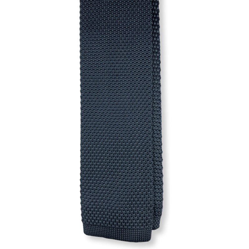 Kolem Krku Šedivá pletená kravata