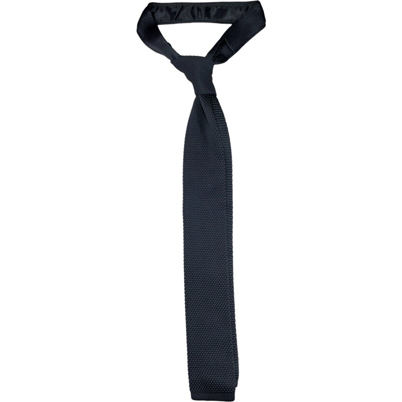Kolem Krku Šedivá pletená kravata