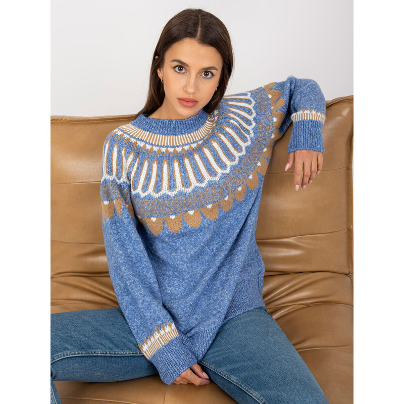 RUE PARIS Sweater-LC-SW-0342.06X-Blue