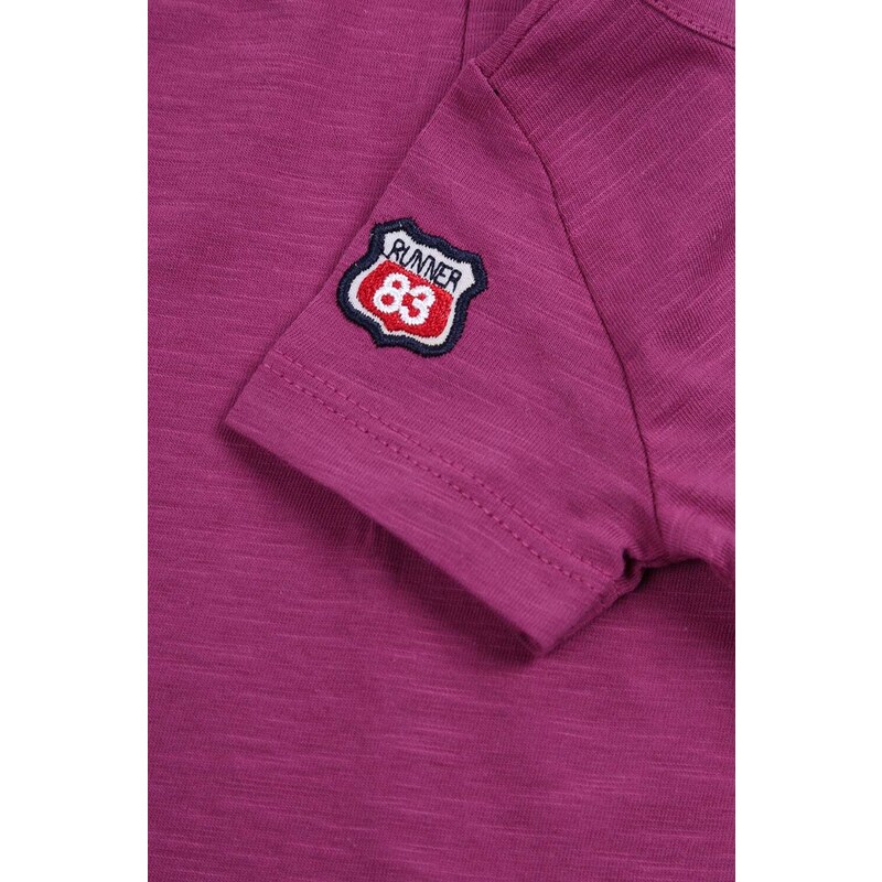 FASARDI Chlapecké tričko s fialovou aplikací