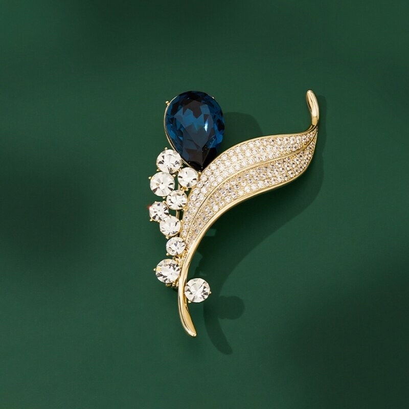 Éternelle Luxusní brož Swarovski Elements Estafanie - květina 73665352