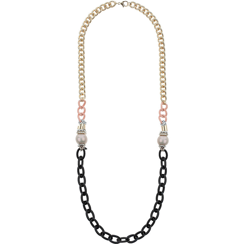 Topshop Multicoloured Chunky Chain Necklace