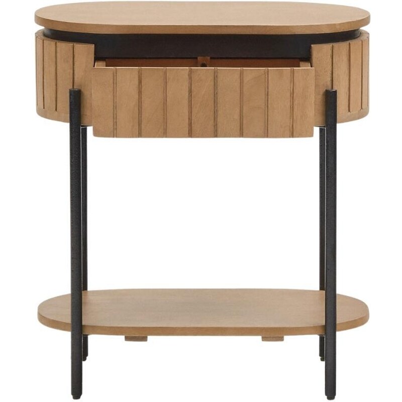 Dřevěný noční stolek Kave Home Licia 55 x 56 cm