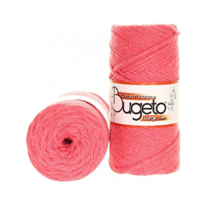 Bugeto Cotton Macrame Large 3 mm - tmavě lososová 733L_121