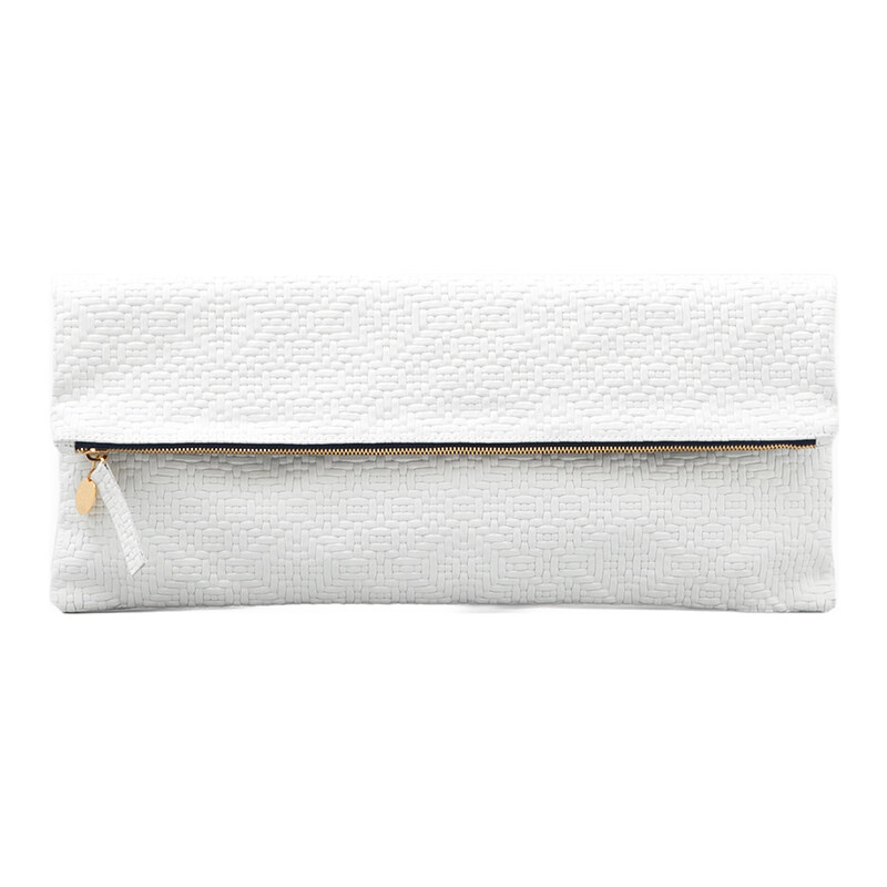 Clare Vivier Laptop/Oversized Clutch in White