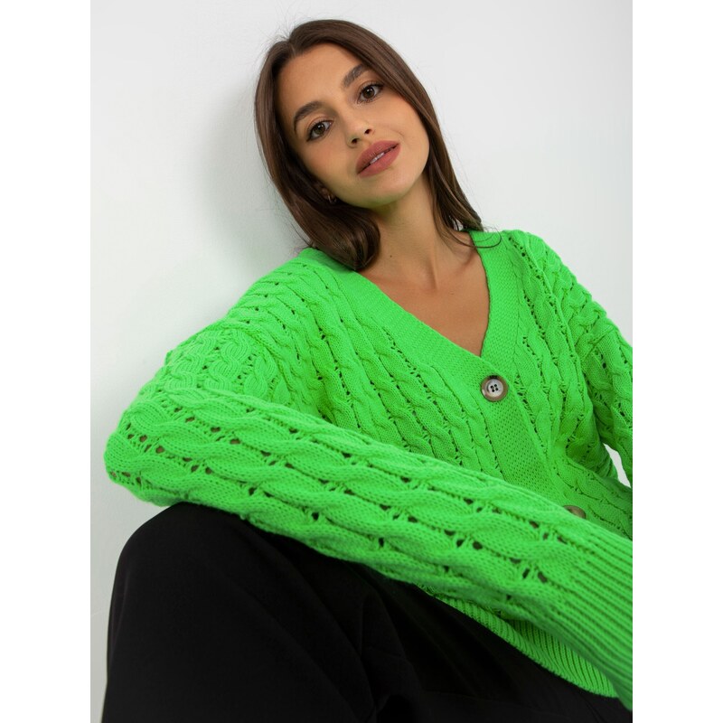 RUE PARIS Sweater-LC-SW-8036.74P-fluo green