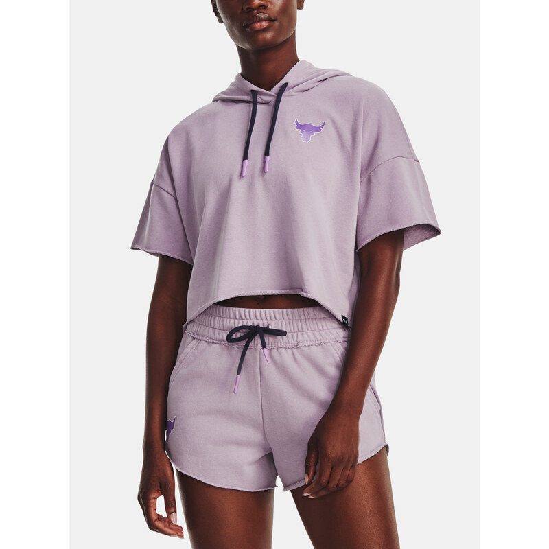 Fialová Under Armour mMikina Pjt Rck SS Terry 115658957