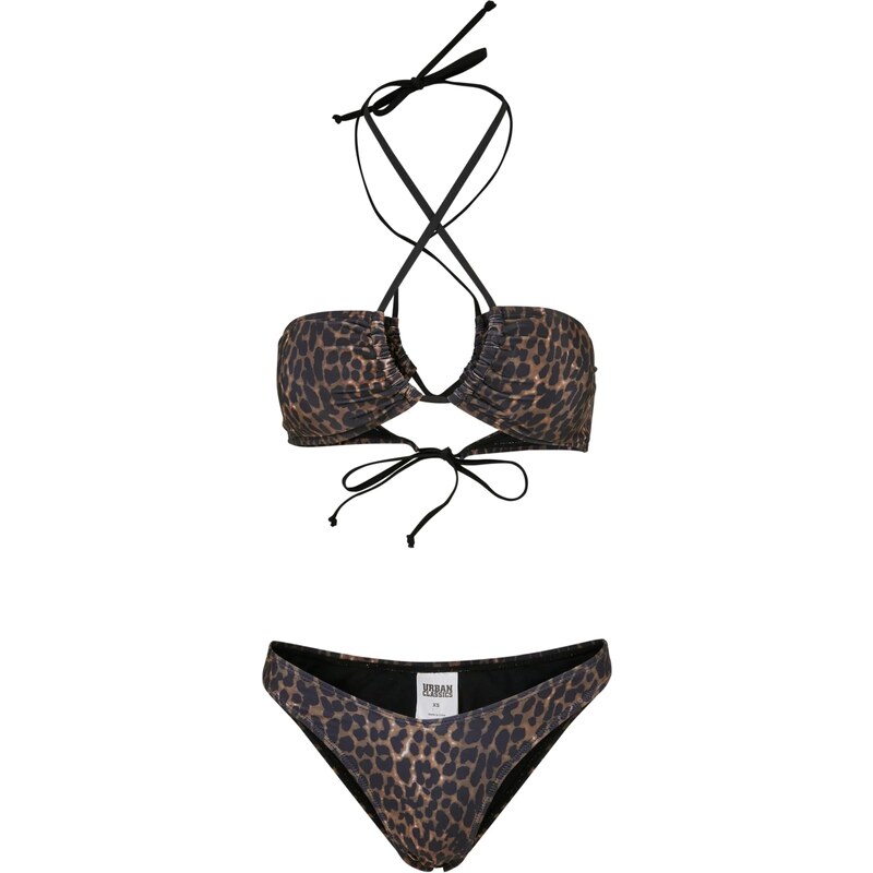 Urban Classics Bikiny brokátová / černá 103921701