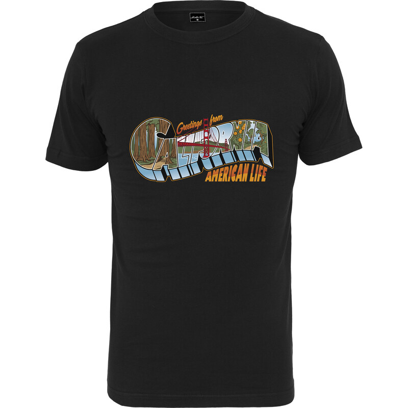 Mister Tee American Life Greetings Tee černé