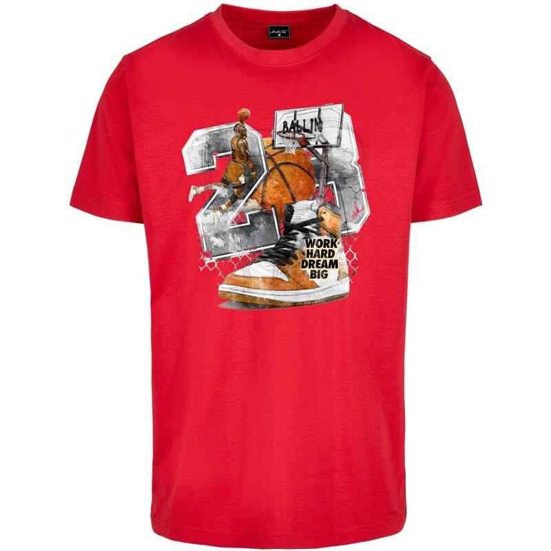 MT Men Pánské tričko Vintage Ballin - červené