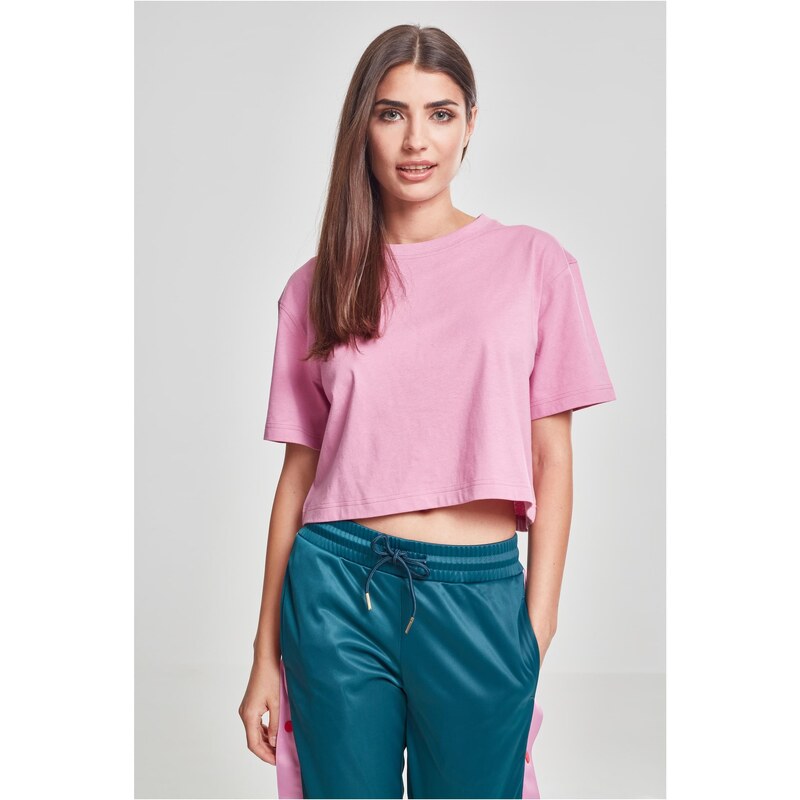 Urban Classics Dámské krátké oversized tričko coolpink