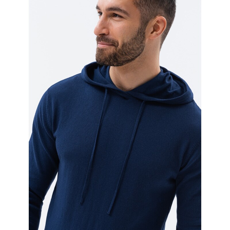 Ombre Clothing Pánský svetr - námořnická modrá E187