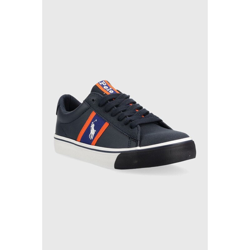 Dětské sneakers boty Polo Ralph Lauren tmavomodrá barva