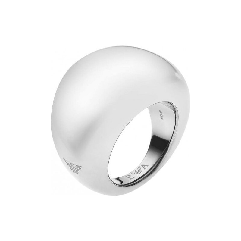 Emporio Armani Masivní ocelový prsten EGS1590001 55 mm