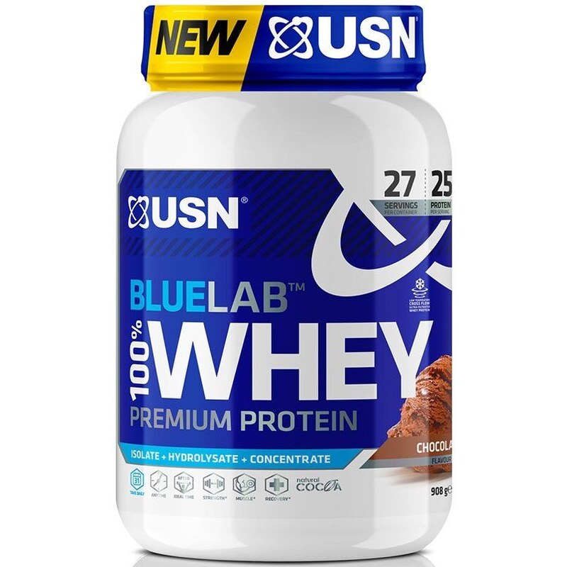 Proteinové prášky USN BlueLab 100% Whey Premium Protein čokoláda 908g blw01
